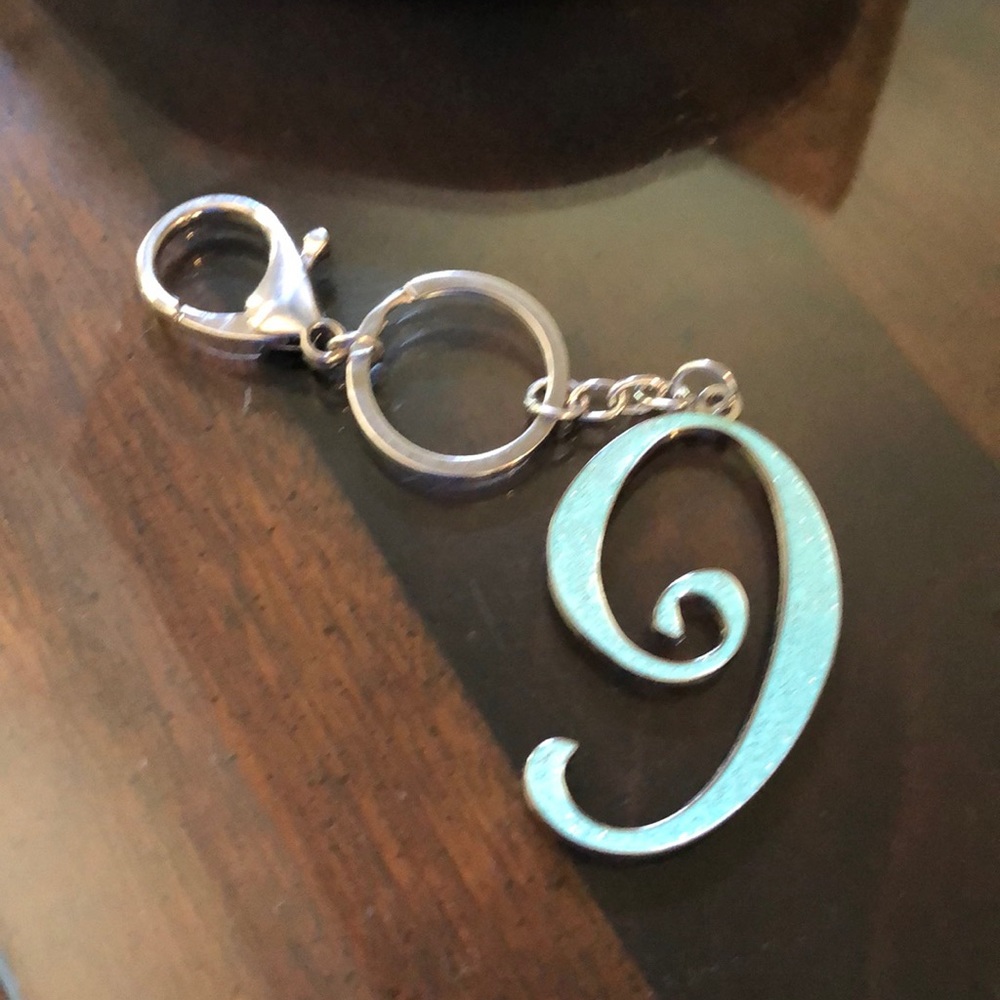 NEW Number 9 sparkly key chain